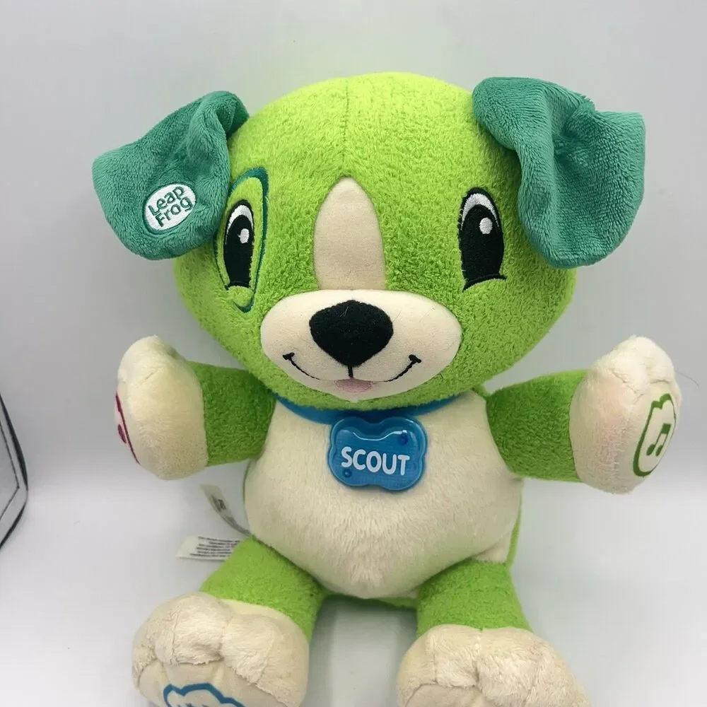 Leap Frog Interactive Learning My Pal Scout Plush Talking Puppy Dog Tested Works